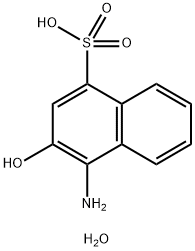 4-Amino-3-hydroxy-1-naphthalenesulfonic Acid Hydrate Structure