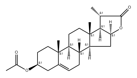 16-Dehydro Pregnenolone Acetate Impurity 3 구조식 이미지