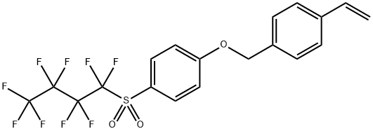 1-ethenyl-4-[[4-[(1,1,2,2,3,3,4,4,4-nonafluorobutyl)sulfonyl]phenoxy]methyl]benzene Structure