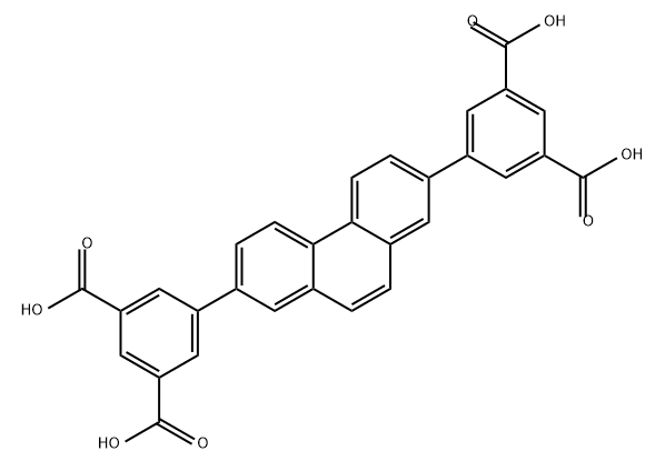 2,7-bis (3,5-dicarboxyphenyl) phenanthrene Structure