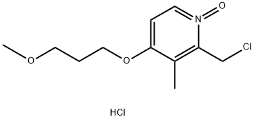 2-(Chloromethyl)-4-(3-methoxypropoxy)-3-methylpyridine 1-oxide hydrochloride Structure