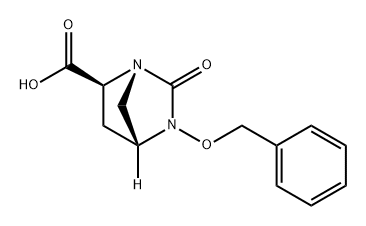 (4R,6S)-3-(benzyloxy)-2-oxo-1,3-diazabicyclo[2.2.1]heptane-6-carboxylic acid Structure