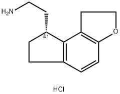 2H-Indeno[5,4-b]furan-8-ethanaMine, 1,6,7,8-tetrahydro- (hydrochloride0(1:1),(8R)- 구조식 이미지