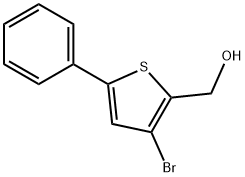 3-Bromo-5-phenyl-2-thiophenemethanol Structure