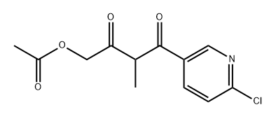 4-(6-Chloropyridin-3-yl)-3-methyl-2,4-dioxobutyl acetate Structure