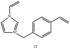 3-Ethenyl-1-[(4-ethenylphenyl)methyl]-1H-imidazolium chloride (1:1) Structure