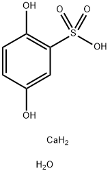 Benzenesulfonic acid, 2,5-dihydroxy-, calcium salt, hydrate (2:1:2) 구조식 이미지