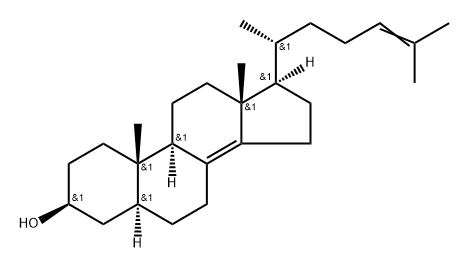 (3β,5α)-Cholesta-8(14),24-dien-3-ol 구조식 이미지