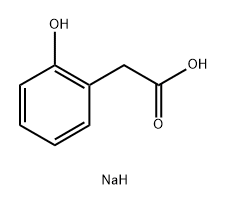 Benzeneacetic acid, 2-hydroxy-, sodium salt (1:2) Structure