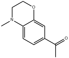 1-(4-methyl-3,4-dihydro-2H-benzo[b][1,4]oxazin-7-yl)ethan-1-one Structure