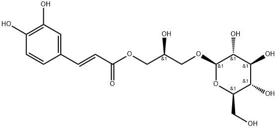 117591-85-2 [(S)-3-[[(2E)-3-(3,4-Dihydroxyphenyl)-1-oxo-2-propenyl]oxy]-2-hydroxypropyl]β-D-glucopyranoside