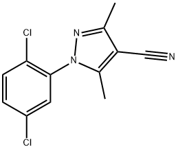 1-(2,5-Dichlorophenyl)-3,5-dimethyl-1H-pyrazol-4-carbonitrile Structure