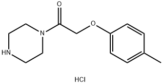 2-(4-Methylphenoxy)-1-(piperazin-1-yl)ethan-1-one Hydrochloride Structure