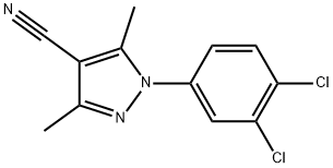 1-(3,4-Dichlorophenyl)-3,5-dimethyl-1H-pyrazol-4-carbonitrile Structure