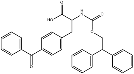 2-((((9H-Fluoren-9-yl)methoxy)carbonyl)amino)-3-(4-benzoylphenyl)propanoic acid Structure