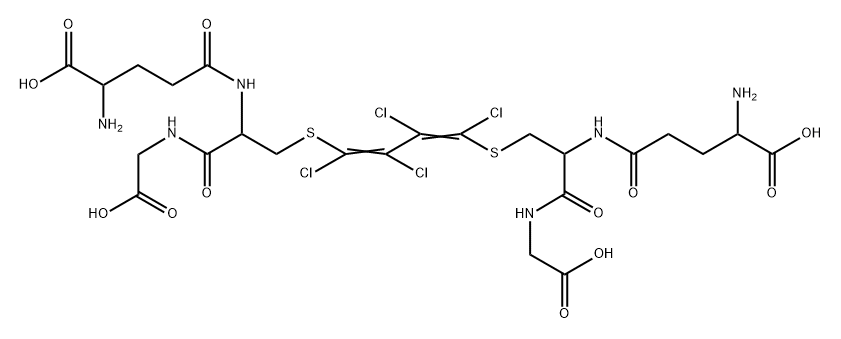 1,4-bis(glutathion-S-yl)-1,2,3,4-tetrachlorobuta-1,3-diene Structure