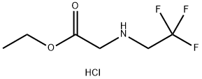 Glycine, N-(2,2,2-trifluoroethyl)-, ethyl ester, hydrochloride (1:1) Structure