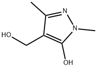 4-(Hydroxymethyl)-1,3-dimethyl-1H-pyrazol-5-ol Structure