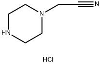 1-Piperazinylacetonitrile hydrochloride Structure