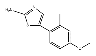 5-(4-Methoxy-2-methylphenyl)thiazol-2-amine Structure