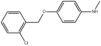 4-[(2-Chlorophenyl)methoxy]-N-methylbenzenamine Structure