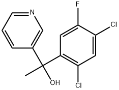 α-(2,4-Dichloro-5-fluorophenyl)-α-methyl-3-pyridinemethanol Structure