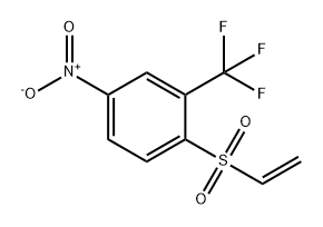 1-(ethenesulfonyl)-4-nitro-2-(trifluoromethyl)benz
ene Structure