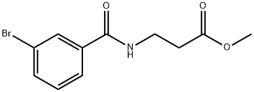 β-Alanine, N-(3-bromobenzoyl)-, methyl ester Structure