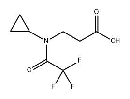 β-Alanine, N-cyclopropyl-N-(2,2,2-trifluoroacetyl)- Structure