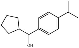 α-Cyclopentyl-4-(1-methylethyl)benzenemethanol Structure