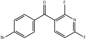 (4-Bromophenyl)(2,6-difluoro-3-pyridinyl)methanone Structure