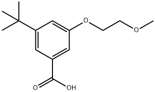 3-(1,1-Dimethylethyl)-5-(2-methoxyethoxy)benzoic acid Structure