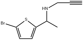 2-Thiophenemethanamine, 5-bromo-α-methyl-N-2-propyn-1-yl- Structure