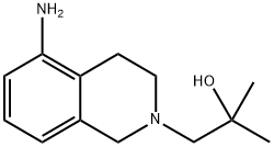 2(1H)-Isoquinolineethanol, 5-amino-3,4-dihydro-α,α-dimethyl- Structure