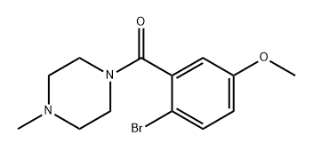 (2-bromo-5-methoxyphenyl)(4-methylpiperazin-1-yl)methanone Structure