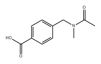 Benzoic acid, 4-[(acetylmethylamino)methyl]- Structure