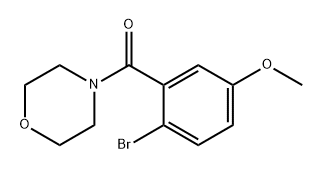 (2-bromo-5-methoxyphenyl)(morpholino)methanone Structure