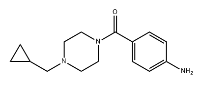 (4-aminophenyl)(4-(cyclopropylmethyl)piperazin-1-yl)methanone Structure