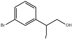 2-(3-bromophenyl)-2-fluoroethan-1-ol 구조식 이미지