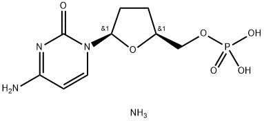 Zalcitabine Monophosphate Ammonium Salt 구조식 이미지