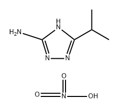 nitric acid:5-propan-2-yl-1H-1,2,4-triazol-3-amine 구조식 이미지