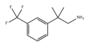 2-Methyl-2-[3-(trifluoromethyl)phenyl]propan-1-amine Structure