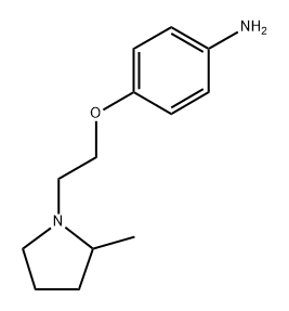 4-[2-(2-Methyl-1-pyrrolidinyl)ethoxy]benzenamine Structure