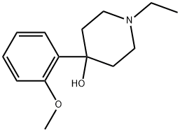 1-Ethyl-4-(2-methoxyphenyl)-4-piperidinol Structure