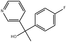 α-(4-Fluorophenyl)-α-methyl-3-pyridinemethanol Structure