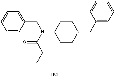 N-(1-Benzyl-4-piperidyl)-N-benzylpropanamide (hydrochloride) Structure