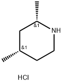 Piperidine, 2,4-dimethyl-, hydrochloride, (2S-cis)- (9CI) Structure