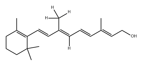 Retin-10,19,19,19-d4-ol Structure