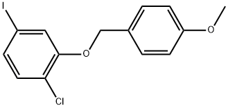 1-Chloro-4-iodo-2-[(4-methoxyphenyl)methoxy]benzene Structure