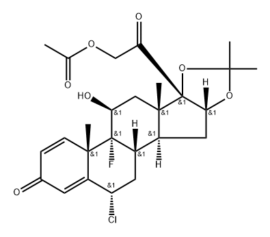 21-Acetyl-6α-chlorotriamcinolone Acetonide Structure
